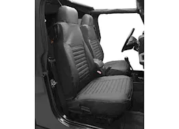 Bestop Inc. 80-83 jeep cj5/76-86 cj7/86-91 wrangler front high-back seat cover sold as pair-black denim