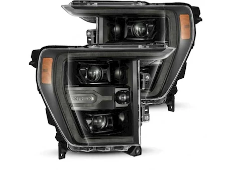 AlphaRex USA 21-20 f150 luxx led projector headlights alpha-black w/ act light & seq signal Main Image