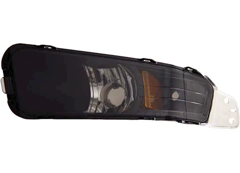 Anzo, Usa 05-09 mustang bumper lights black w/amber reflector Main Image