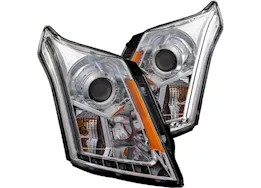 Anzo, Usa 10-15 srx headlight projector w/plank style design chrome clear drive/pass
