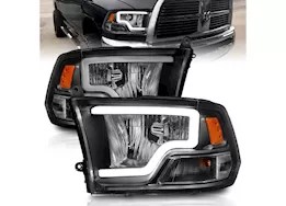 Anzo, Usa 09-18 ram 1500/10-18 2500/3500 w/quad crystal headlights w/light bar blk fits factory dual hl models