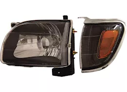 Anzo, Usa 01-04 tacoma headlights black with amber reflectors driver/passenger