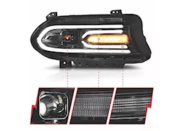 Anzo, Usa 15-18 charger projector headlights plank style black