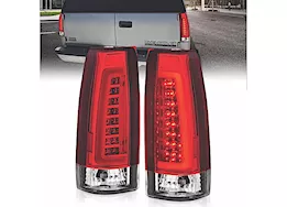 Anzo, Usa 88-02 escalade/c/k series led taillights chrome housing red/clear lens
