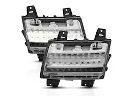 Anzo, Usa 18-c wrangler jl led chrome clear w/ sequential signal