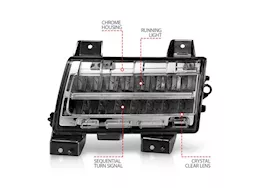Anzo, Usa 18-21 wrangler jl/20-up gladiator led side markers chrome housing clear lens w/sequential signal