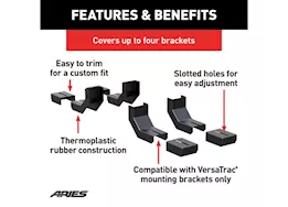 Aries Versatrac bracket covers (4-pack)