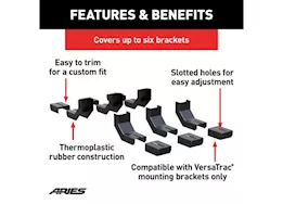 Aries Versatrac bracket covers (6-pack)