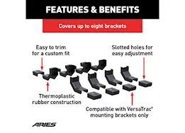 Aries Versatrac bracket covers (8-pack)