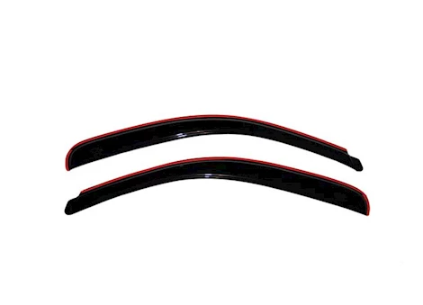 Auto Ventshade Smoke In-Channel Ventvisors - 2-Piece Front Set for Standard Cab