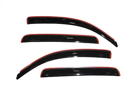 Auto Ventshade Smoke In-Channel Ventvisors - 4-Piece for Double Cab