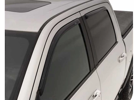 Auto Ventshade Smoke In-Channel Ventvisors - 4-Piece for Crew Cab or Mega Cab