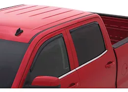 Auto Ventshade Smoke In-Channel Ventvisors - 4-Piece Set for Crew Cab