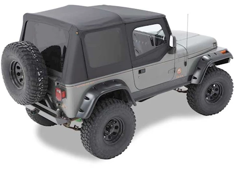 Bestop Inc. 07-09 jeep wrangler jk 4dr; no door skins included; tinted; replace-a-top;black diamond Main Image