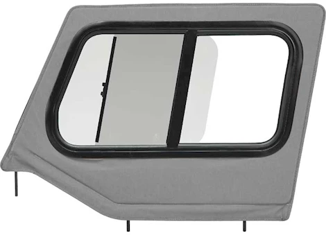 Bestop Inc. 88-95 jeep wrangler upper door sliders for square upper rear corner-black denim Main Image