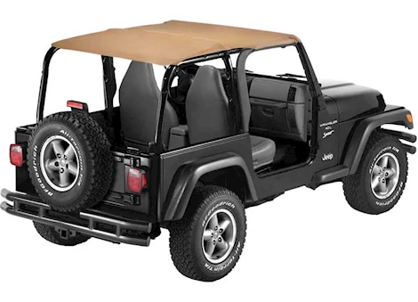 Bestop Strapless Bikini Top (Safari Length) for 97-02 Jeep Wrangler TJ – Spice Main Image