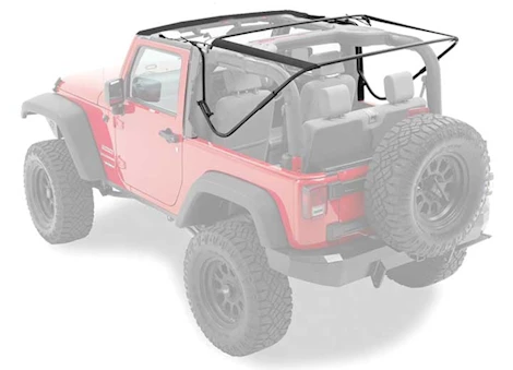 Bestop Inc 97-06 Jeep Wrangler Replacement Bows and Frames Kit - Black Main Image