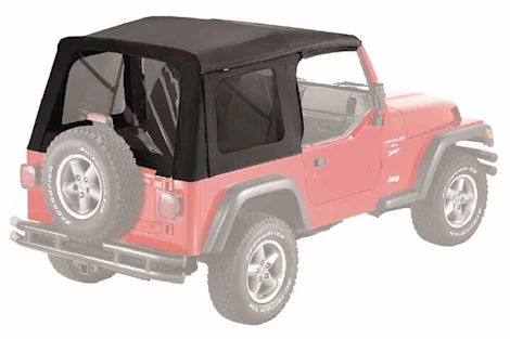 Bestop Inc 1997-2006 Jeep Wrangler Supertop Replacement Skins With Tinted Windows - Black Denim Main Image
