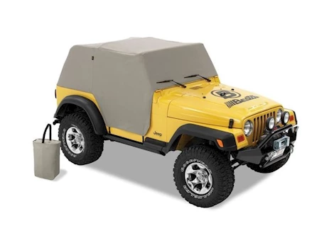 Bestop All-Weather Trail Cover for 04-06 Jeep Wrangler TJ Unlimited without a Top – Charcoal/Gray