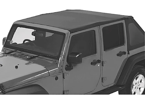Bestop Inc. 07-18 jeep wrangler jk 2 dr replace-a-top for trektop hdwe;tinted;no door skins inc; black diamond Main Image