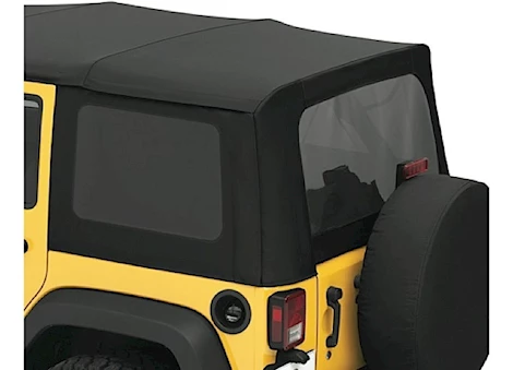 Bestop Inc. 11-18 jeep wrangler jk 2dr tinted window kit-black diamond Main Image