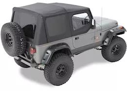Bestop Inc. 07-09 jeep wrangler jk 4dr; no door skins included; tinted; replace-a-top;black diamond