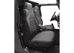 Bestop Inc. 92-94 jeep wrangler front high-back seat cover sold as pair-charcoal