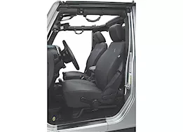 Bestop Inc. 13-18 jeep wrangler jk 2dr & 4dr seat covers, front black diamond