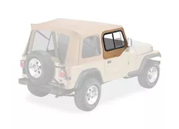 Bestop Inc. 88-95 jeep wrangler upper door sliders rounded upper rear corner-black denim