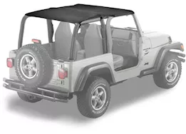 Bestop Strapless Bikini Top (Safari Length) for 97-02 Jeep Wrangler TJ – Black Denim