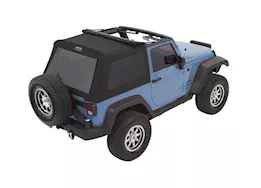 Bestop Inc. 07-18 wrangler jk 2dr (jeep trademark) trektop glide-black twill
