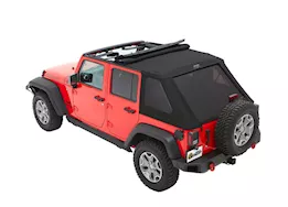 Bestop Inc. 07-18 wrangler jk 4dr (jeep trademark) trektop -black twill