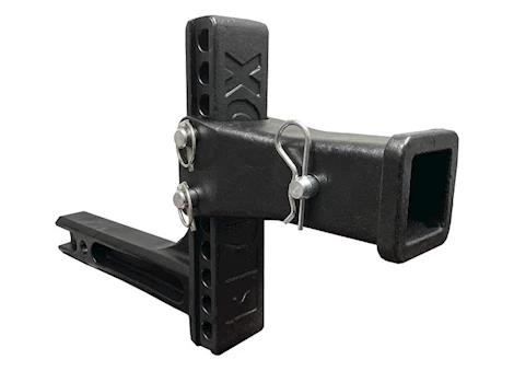 Blue Ox ADJUSTABLE DROP RECEIVER, 2IN RECEIVER, 8IN DROP/RISE, 10K LB RATED