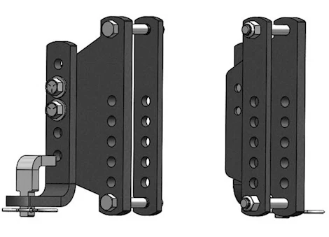 Blue Ox Kit,l brackets with 8in frame mounts,pair,trackpro/2-point Main Image
