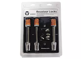 Blue Ox Receiver lock kit, (2) 1/2", (1) 5/8"