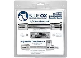 Blue Ox Kit, pin style coupler lock and 5/8in x 3 1/2in receiver lock (tm5123)