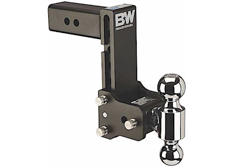 B & W Trailer Hitches Class v 2 1/2in receiver black tow & stow 10in model 7in drop 7.5in rise 2in & 2 5/16in balls Main Image