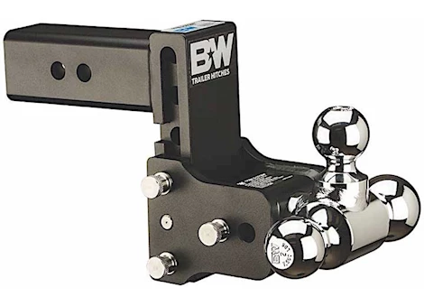 B & W Trailer Hitches CLASS V 2 1/2IN RECEIVER BLACK TOW & STOW 8IN MODEL 5IN DROP 5.5IN RISE TRI-BALL