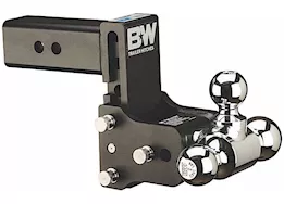 B & W Trailer Hitches Class v 2 1/2in receiver black tow & stow 8in model 5in drop 5.5in rise tri-ball