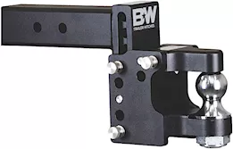 B & W Trailer Hitches Class v 2 1/2in receiver/pintle black tow & stow 8.5in drop/4.5in rise w/2in ball