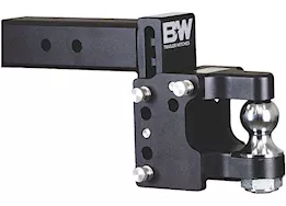 B & W Trailer Hitches Class v 2 1/2in receiver/pintle black tow & stow 8.5in drop/4.5in rise w/2in ball