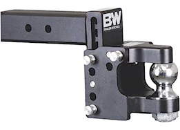B & W Trailer Hitches Class v 2 1/2in receiver/pintle black tow & stow 8.5in drop/4.5in rise w/2 5/16 in ball