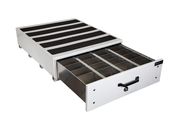 Buyers Products Smooth white aluminum slide out truck bed box 12x48x40