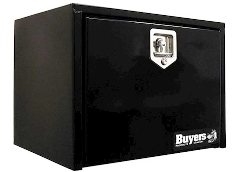 Buyers Products Black Steel Underbody Truck Toolbox with T-Handle Latch - 24"Lx12"Wx14"H