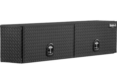 Buyers Products 16x13x72in matte black dia tread alum topsider truck box w/flip-up doors Main Image