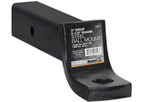 Buyers Products 2-1/2 In. Ball Mount, 3 In. Drop X 10 In., 12,000 Lb., Black Main Image