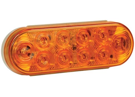 Buyers Products LIGHT,6.5IN,OVAL,TURN&PARK,10 LED,AMBER