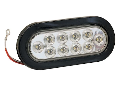 Buyers Products Light,6.5in oval,back-up,10 led,clear,w/ Main Image