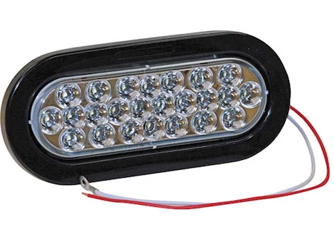 Buyers Products 6.5 Inch Oval Led Recessed Strobe Light, Back-Up, 24 Led, Clear Main Image