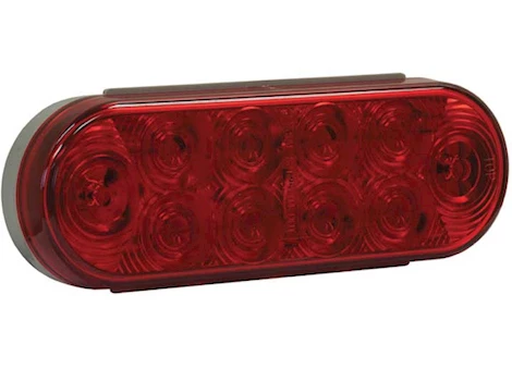 Buyers Products Light, 6.5 In oval, Stop/Turn/Tail, 10 Led